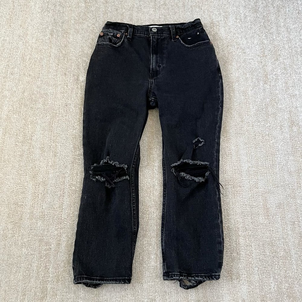 Abercrombie & Fitch The Ankle Straight Ultra High Rise Jeans 25 / 0 Extra Short